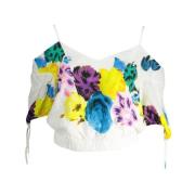 Bohemian Chic Blouse met Fijne Details Desigual , Multicolor , Dames