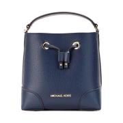 Navy Bucket Drawstring Crossbody Tas Michael Kors , Blue , Dames