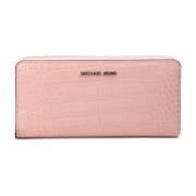 Dierenprint Continentale Pols Portemonnee Michael Kors , Pink , Dames