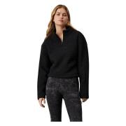 Zwarte Beauty Sherpa Half-Zip Pullover Calvin Klein , Black , Dames