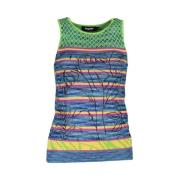 Stijlvol Groen Tank Top Desigual , Multicolor , Dames