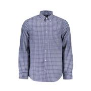 Elegante paarse knoop-down shirt Gant , Purple , Heren