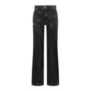 Flare Jeans D-Akii 068hn Diesel , Black , Dames