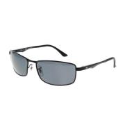 Sportieve Vierkante Zonnebril Gepolariseerd Model Ray-Ban , Black , Un...