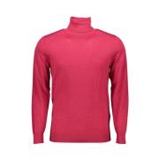 Elegant Roze Wollen Coltrui Gant , Red , Heren