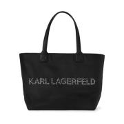 Zwarte Studs Tote Tas Karl Lagerfeld , Black , Dames