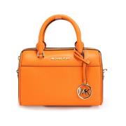 Poppy Pebbled Leather Duffle Crossbody Tas Michael Kors , Orange , Dam...