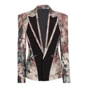 Pastel print cut-out jas Balmain , Multicolor , Heren