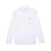 Reguliere Overhemd Lacoste , White , Heren