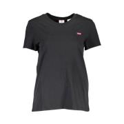 Chique zwart logo-T-shirt voor alledaagse elegantie Levi's , Black , D...