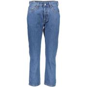 Blauwe Katoenen Jeans Broek Levi's , Blue , Dames