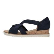 Navy Suède Sandalen Gabor , Blue , Dames