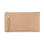 Camel Zip Cardholder Portemonnee Michael Kors , Brown , Dames