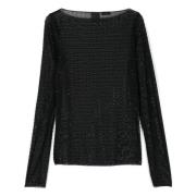 Limousine Rouen Indemagliato Sweater Pinko , Black , Dames