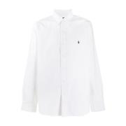 Katoenen Overhemd Geborduurd Logo Polo Ralph Lauren , White , Heren