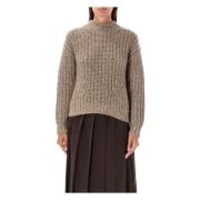 Beige Gebreide Trui Textuur Aw24 Ralph Lauren , Beige , Dames