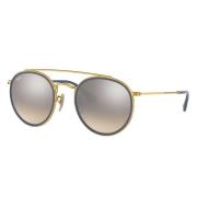 Ronde Double Bridge Zonnebril Ray-Ban , Yellow , Unisex