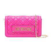 Damesportemonnee met muntvak Love Moschino , Pink , Dames