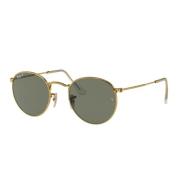 Retro Ronde Metalen Gepolariseerde Zonnebril Ray-Ban , Yellow , Unisex