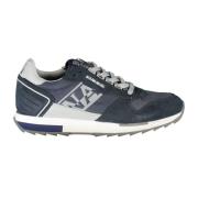 Blauwe Vetersneakers met Logodetail Napapijri , Blue , Heren