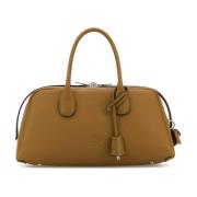 Stijlvolle Khaki Leren Handtas Tod's , Green , Dames