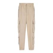 Tapered Cargo Broek Balmain , Beige , Heren