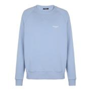 Flocked sweatshirt Balmain , Blue , Heren