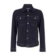 Denim Cachemire Jassen Dolce & Gabbana , Blue , Heren