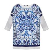 Zijden blouse Dolce & Gabbana , Blue , Dames