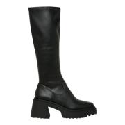 Zwarte Frontier Hoge Laars Steve Madden , Black , Dames