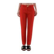 Slim Fit Dames Chino`s Versace Jeans Couture , Red , Dames