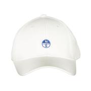 Witte Katoenen Zonneklep met Logo North Sails , White , Unisex