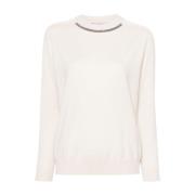 Witte Sweaters voor Mannen en Vrouwen Brunello Cucinelli , White , Dam...