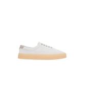 Witte Low-Top Suède Sneakers Brunello Cucinelli , White , Heren