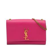 Pre-owned Leather crossbody-bags Yves Saint Laurent Vintage , Pink , D...