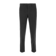 Stretch Katoenmix Donkergrijze Broek PT Torino , Gray , Heren