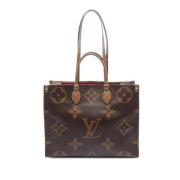 Pre-owned Canvas handbags Louis Vuitton Vintage , Brown , Dames