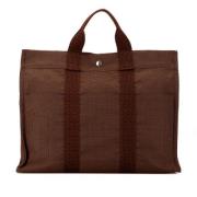 Pre-owned Canvas totes Hermès Vintage , Brown , Dames