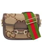 Pre-owned Canvas gucci-bags Gucci Vintage , Beige , Dames