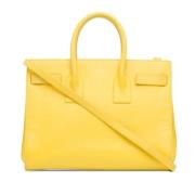 Pre-owned Leather handbags Yves Saint Laurent Vintage , Yellow , Dames