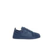 Denim Kalfsleren Sneakers Made in Italy Christian Louboutin , Blue , H...