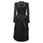 Pre-owned Polyester dresses Dolce & Gabbana Pre-owned , Black , Dames