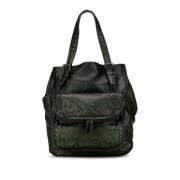 Pre-owned Leather totes Bottega Veneta Vintage , Green , Dames