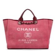 Pre-owned Canvas chanel-bags Chanel Vintage , Red , Dames