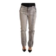 Grijze Gewassen Lage Taille Skinny Jeans Ermanno Scervino , Gray , Dam...