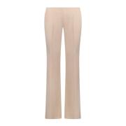 Geplooide wijde pijpen broek Ermanno Scervino , Beige , Dames