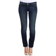 Slim Fit Skinny Blauwe Jeans Costume National , Blue , Dames