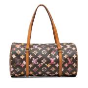 Pre-owned Canvas handbags Louis Vuitton Vintage , Brown , Dames