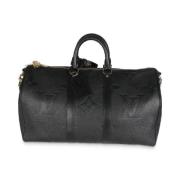 Pre-owned Leather handbags Louis Vuitton Vintage , Black , Dames