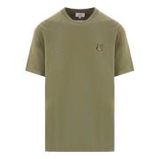 Bold Fox Head Militair Groene T-shirt Maison Kitsuné , Green , Heren